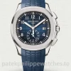 Patek-Philippe-Aquanaut-5968G-001-Super-Clone-42.2mm-Mens-Automatic-Flyback-Chronograph-Watch-with-Blue-Gradient-Dial-Midnight-Blue-Rubber-Strap-Main-Image