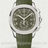 Patek-Philippe-Aquanaut-5968G-010-Replica-42.2mm-Mens-Automatic-Flyback-Chronograph-Watch-with-Khaki-Green-Dial-Rubber-Strap-Main-Image