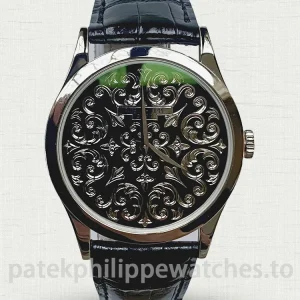 Patek-Philippe-Calatrava-5088100P-001-Replica-Luxury-Mens-Dress-Watch-–-Rare-Handcrafts-Black-Enamel-Dial-Main-Image