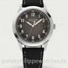 Patek-Philippe-Calatrava-5226G-001-Replica-40mm-Mens-Automatic-Watch-with-Gray-Dial-Black-Leather-Strap-Main-Image