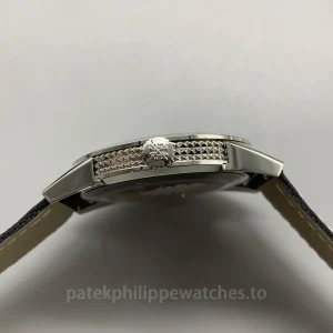 Patek-Philippe-Calatrava-5226G-001-Replica-40mm-Mens-Automatic-Watch-with-Gray-Dial-Black-Leather-Strap-Right-Side