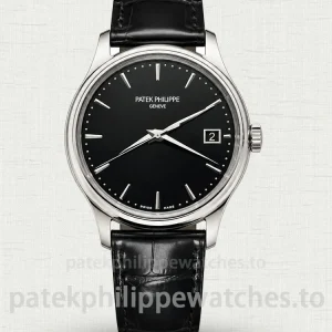 Patek-Philippe-Calatrava-5227G-010-Replica-39mm-Automatic-Mens-Dress-Watch-with-Black-Lacquer-Dial-Officer-Style-Caseback-Main-Image