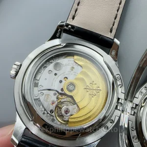 Patek-Philippe-Calatrava-5227G-010-Replica-39mm-Automatic-Mens-Dress-Watch-with-Black-Lacquer-Dial-Officer-Style-Caseback-Movement2