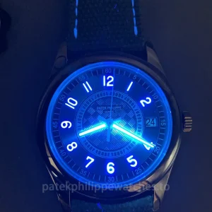 Patek-Philippe-Calatrava-6007A-001-Replica-40mm-Mens-Luxury-Automatic-Watch-with-Grey-Blue-Dial-Carbon-Fiber-Style-Pattern-Luminescence2