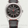 Patek-Philippe-Calatrava-6007G-010-Replica-40mm-Mens-Modern-Sport-Dress-Watch-with-Black-Textured-Dial-Red-Accents-Main-Image