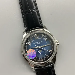 Patek-Philippe-Complications-5205G-013-Replica-40mm-Blue-Black-Gradient-Dial-Mens-Automatic-Dress-Watch-with-Moon-Phase-Annual-Calendar-Dial-Detail-2
