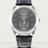 Patek Philippe Complications 5396G-014 Replica – White-Gold-Tone 904L Steel, Charcoal Sunburst Dial, Black Alligator StrapMain product image