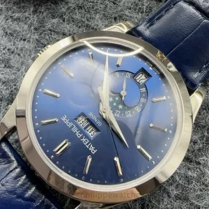 Patek Philippe Complications 5396G-017 Super Clone 904 Steel Blue Gradient Diamond Dial Front view4