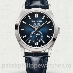 Patek Philippe Complications 5396G-017 Super Clone 904 Steel Blue Gradient Diamond Dial Left case profile