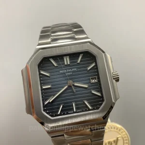 Patek-Philippe-Cubitus-71281G-001-Replica-40mm-Blue-Grey-Sunburst-Dial-904L-Stainless-Steel-Unisex-Automatic-Luxury-Sports-Watch-Dial-Detail-2