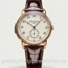 Patek Philippe Grand Complications 5078R-001 Replica Watch – Rose Gold-Plated 904L Steel, Ivory Grand Feu Enamel Dial, Brown Alligator Strap