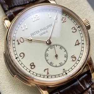 Patek Philippe Grand Complications 5078R-001 Replica Watch – Rose Gold-Plated 904L Steel, Ivory Grand Feu Enamel Dial, Brown Alligator Strap 3