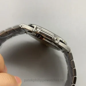 Patek Philippe Nautilus 5711-110P 001 Super Clone Platinum Tone Right case profile