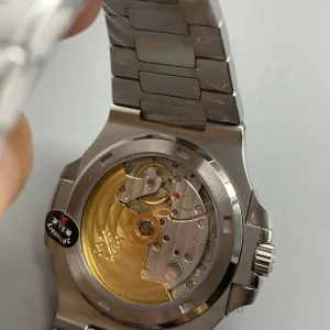 Patek Philippe Nautilus 5711-110P 001 Super Clone Platinum Tone Watch case back