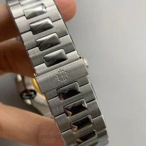 Patek Philippe Nautilus 5711-110P 001 Super Clone Platinum Tone Watch strap