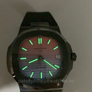 Patek-Philippe-Nautilus-5711-AET-Replica-40mm-Custom-Sunset-Gradient-Dial-Luxury-Automatic-Watch-with-Clone-324-SC-Movement-Luminescence