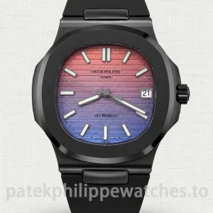 Patek-Philippe-Nautilus-5711-AET-Replica-40mm-Custom-Sunset-Gradient-Dial-Luxury-Automatic-Watch-with-Clone-324-SC-Movement-Main-Image