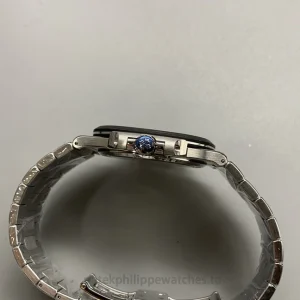 Patek Philippe Nautilus 5711 The Pearl Project Skeleton Dial-Carbon-Fiber Bezel-TP2652 Movement 40mmProfil droit boîtier