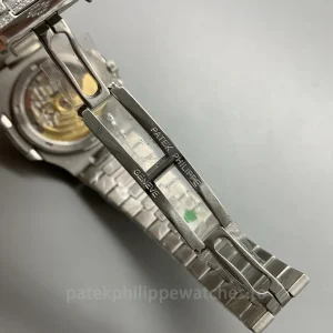 Patek-Philippe-Nautilus-5711110P-Custom-Replica-40mm-Iced-Out-Diamond-Dial-Mens-Luxury-Automatic-Watch-with-Clone-324-SC-Movement-Buckle