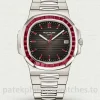 Patek-Philippe-Nautilus-5711112P-001-Replica-40mm-Mens-Luxury-Watch-with-Charcoal-Gray-Dial-Colored-Crystal-Bezel-Main-Image