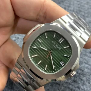 Patek-Philippe-Nautilus-57111A-014-Replica-40mm-Green-Dial-Mens-Automatic-Luxury-Sports-Watch-Dial-Detail-1