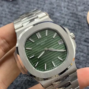 Patek-Philippe-Nautilus-57111A-014-Replica-40mm-Green-Dial-Mens-Automatic-Luxury-Sports-Watch-Dial-Detail-2