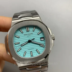 Patek-Philippe-Nautilus-57111A-018-Super-Clone-40mm-Mens-Luxury-Watch-with-Tiffany-Blue-Dial-Automatic-Movement-Dial-Detail-2