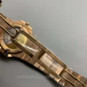 Patek-Philippe-Nautilus-57111R-001-Replica-40mm-Mens-Luxury-Automatic-Watch-with-Chocolate-Brown-Gradient-Dial-Buckle-Detail-1