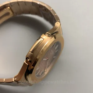 Patek-Philippe-Nautilus-57111R-001-Replica-40mm-Mens-Luxury-Automatic-Watch-with-Chocolate-Brown-Gradient-Dial-Left-Side
