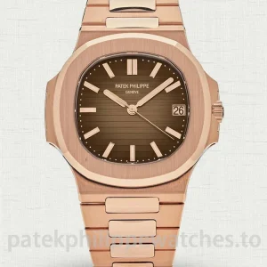 Patek-Philippe-Nautilus-57111R-001-Replica-40mm-Mens-Luxury-Automatic-Watch-with-Chocolate-Brown-Gradient-Dial-Main-Image