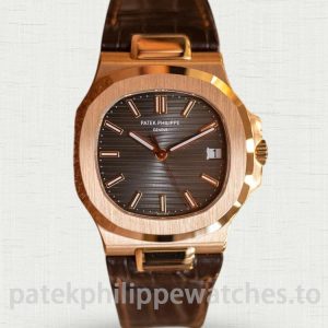 Patek Philippe Nautilus 5711R-001 Replica – 40mm Rose-Gold-Tone 904 Steel Gradient Brown DialImage principale produit