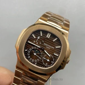 Patek Philippe Nautilus 5712-1R-001 Replica Watch – 40mm Rose-GoldDétail cadran 3