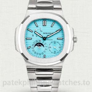 Patek-Philippe-Nautilus-57121A-001-Replica-40mm-Mens-Automatic-Mechanical-Watch-Tiffany-Blue-Dial-Stainless-Steel-Bracelet-Main-Image