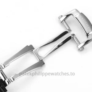Patek Philippe Nautilus 5712G-001 Replica – 40mm 904L Steel White-Gold Tone, Dark Horizontal Dial Clasp detail 3