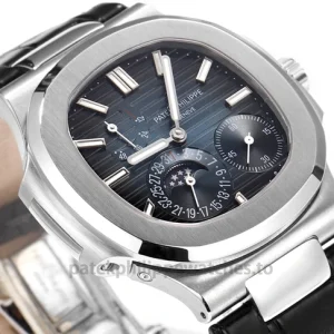 Patek Philippe Nautilus 5712G-001 Replica – 40mm 904L Steel White-Gold Tone, Dark Horizontal Dial Front view3