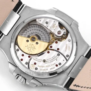Patek Philippe Nautilus 5712G-001 Replica – 40mm 904L Steel White-Gold Tone, Dark Horizontal Dial Watch case back