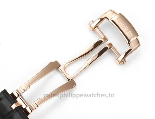 Patek Philippe Nautilus 5712GR-001 Replica – 40mm Two-Tone 904L Steel, Charcoal Horizontal DialClasp detail