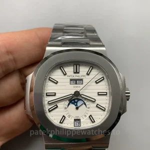 Patek-Philippe-Nautilus-57261A-010-Replica-40.5mm-Mens-Automatic-Annual-Calendar-Watch-Front-View