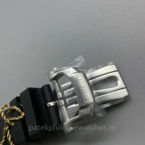 Patek-Philippe-Nautilus-57261A-010-Replica-40.5mm-Silver-White-Dial-Mens-Automatic-Watch-Buckle-Detail-1