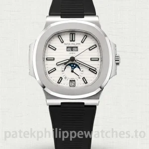 Patek-Philippe-Nautilus-57261A-010-Replica-40.5mm-Silver-White-Dial-Mens-Automatic-Watch-Main-Image