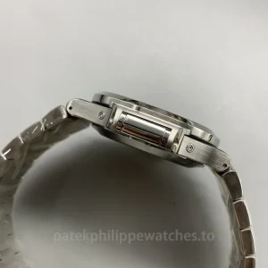 Patek-Philippe-Nautilus-57261A-014-Super-Clone-40.5mm-Mens-Annual-Calendar-Moon-Phase-Watch-with-Blue-Grey-Gradient-Dial-Left-Side