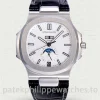 Patek Philippe Nautilus 5726A-001 Replica Silver-Grey Dial Black Alligator StrapMain product image