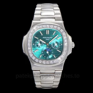 Patek Philippe Nautilus 5740-1G-001 Replica 40mm 904 Steel Perpetual CalendarFront view1