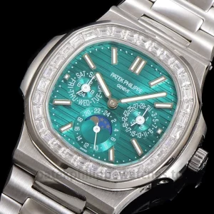 Patek Philippe Nautilus 5740-1G-001 Replica 40mm 904 Steel Perpetual CalendarFront view5