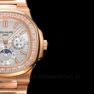 Patek Philippe Nautilus 5740-1G-001 Replica 40mm Rose Gold Tone Front view3