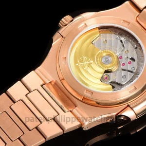 Patek Philippe Nautilus 5740-1G-001 Replica 40mm Rose Gold Tone Watch case back