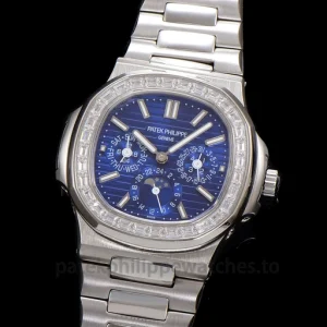 Patek Philippe Nautilus 5740-1G 001 Super Clone Blue Dial Clone 240 QFront view3