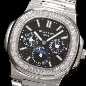 Patek Philippe Nautilus 5740-1G 001 Super Clone White Gold Tone 904 SteelFront view1