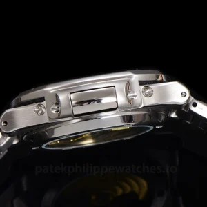 Patek Philippe Nautilus 5740-1G 001 Super Clone White Gold Tone 904 SteelLeft case profile