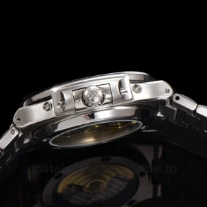 Patek Philippe Nautilus 5740-1G 001 Super Clone White Gold Tone 904 SteelRight case profile